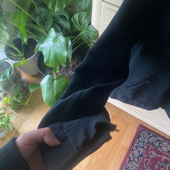 Lululemon Full Zip-Up Hoodie Black Heavy EUC Vented Jacket - Picture 6 of 8